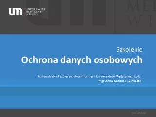 szkolenie ochrona danych osobowych