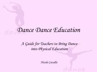 Dance Dance Education