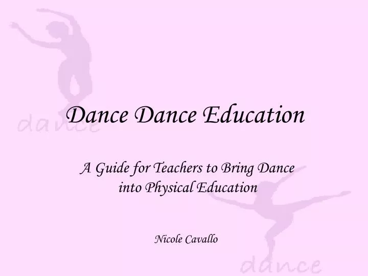 dance dance education