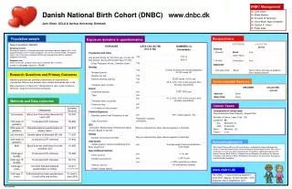 Danish National Birth Cohort (DNBC) dnbc.dk