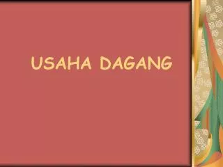 USAHA DAGANG