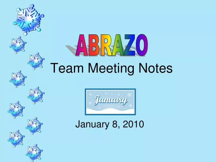 team meeting notes