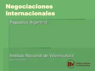 negociaciones internacionales
