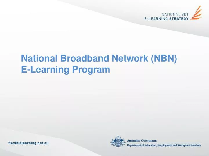 national broadband network nbn e learning program