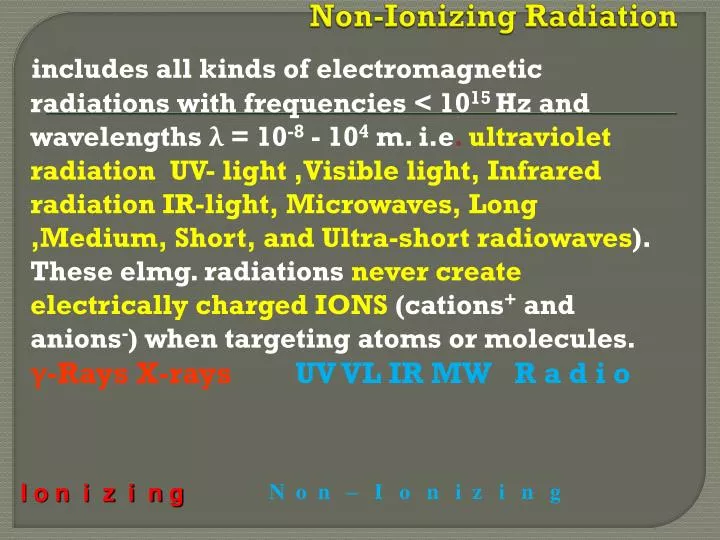 non ionizing radiation