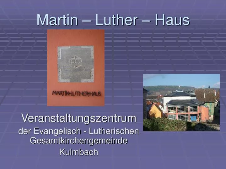 martin luther haus