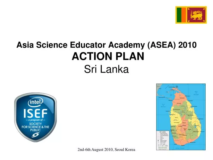 asia science educator academy asea 2010 action plan sri lanka