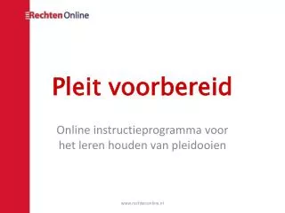 pleit voorbereid