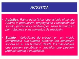 acustica