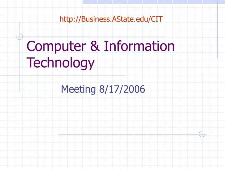computer information technology
