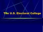 The U.S. Electoral College - slide 1