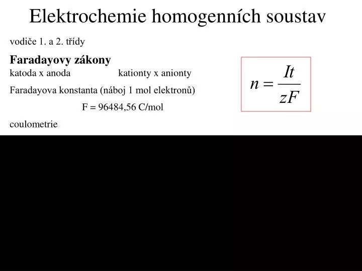 elektrochemie homogenn ch soustav