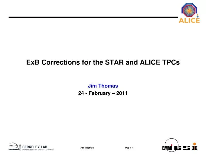 exb corrections for the star and alice tpcs