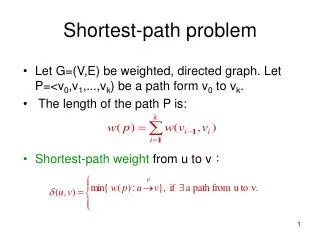 Shortest-path problem