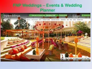 Weddings Planners in Delhi, India – FNP Weddings