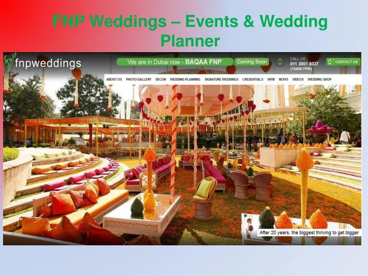 fnp weddings events wedding planner