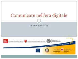 comunicare nell era digitale