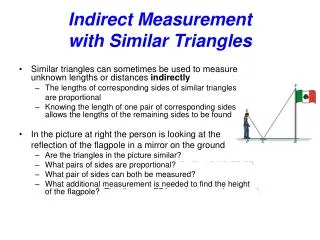 Indirect Measurement with Similar Triangles