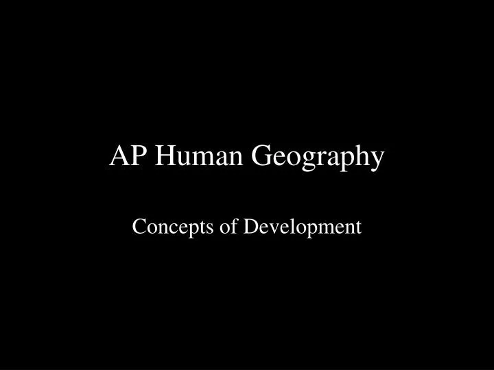 ap human geography