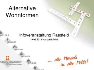 alternative wohnformen