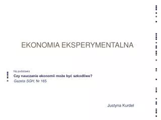 ekonomia eksperymentalna