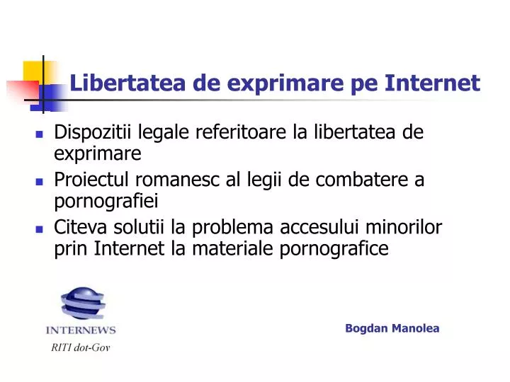 libertatea de exprimare pe internet