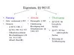 Eigentum, §§ 903 ff. - slide 1