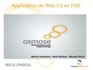 application du web 2 0 en fad