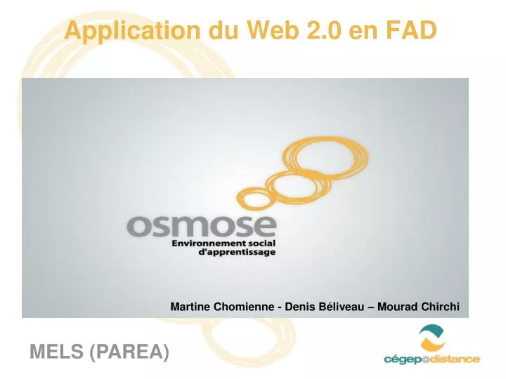 application du web 2 0 en fad