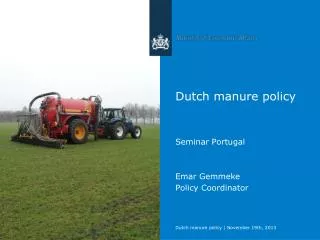 Dutch manure policy