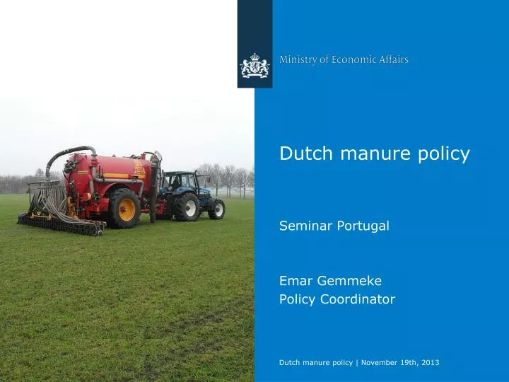 dutch manure policy