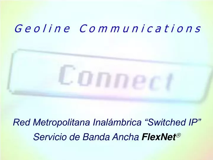 servicio de banda ancha flexnet