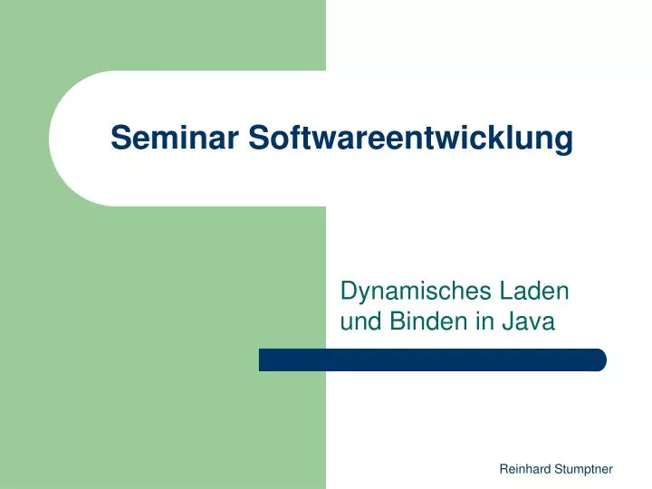 seminar softwareentwicklung