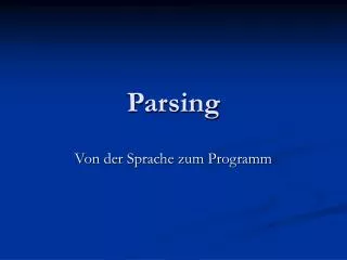 parsing