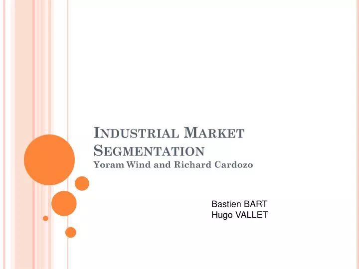 industrial market segmentation
