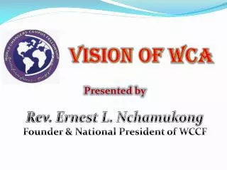 VISION OF WCa