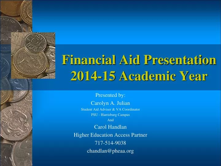 financial aid presentation 2014 15 academic year