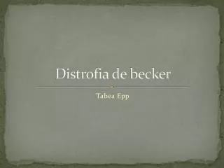 distrofia de becker