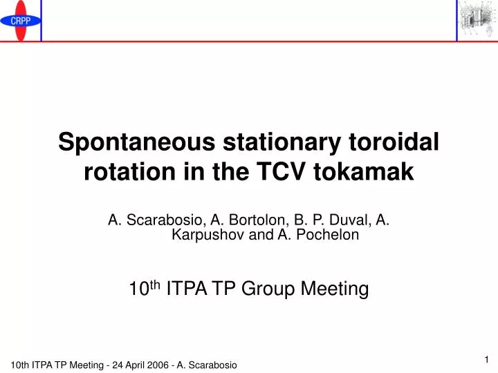 spontaneous stationary toroidal rotation in the tcv tokamak