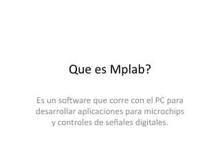 que es mplab
