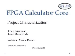 FPGA Calculator Core