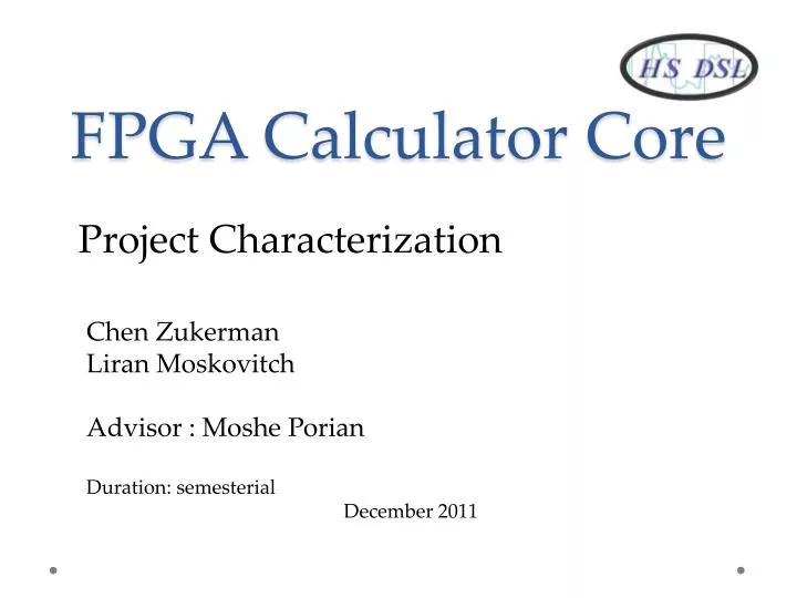 fpga calculator core