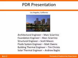 PDR Presentation
