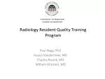 Radiology Resident Quality Training Program - slide 1