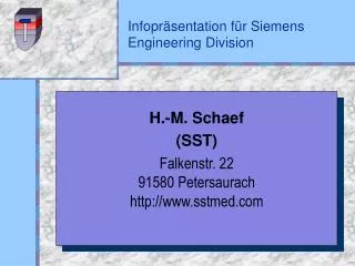 infopr sentation f r siemens engineering division