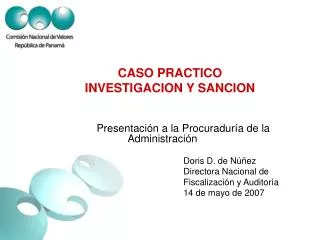 caso practico investigacion y sancion