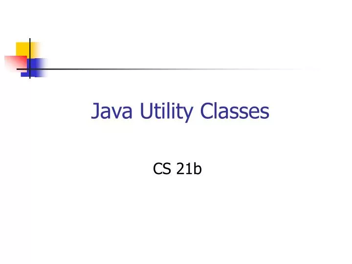 java utility classes