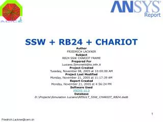 SSW + RB24 + CHARIOT Author FRIEDRICH LACKNER Subject RB24 SSW CHARIOT FRAME Prepared For
