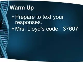 warm up
