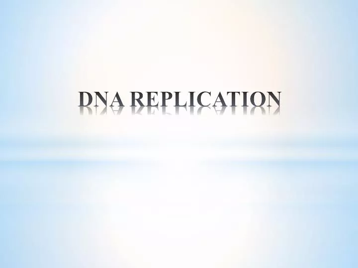 dna replication